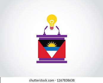 Antigua Podium Lack Of Idea Speech
