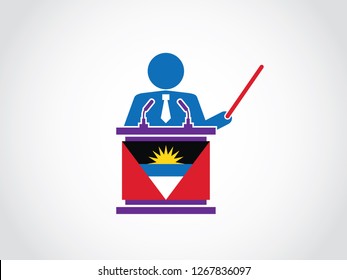 Antigua Podium Protest Speech