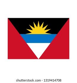 Antigue & Barbuda Flag Vector