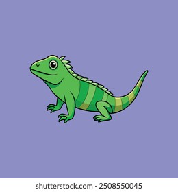 Antillean Iguana goes icon, Vektorgrafik