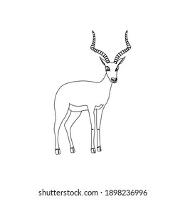 Antilope Animal For Outline Icon