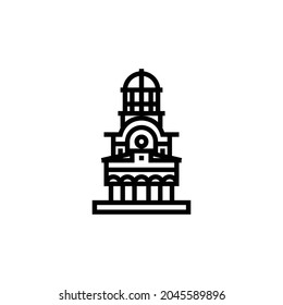 Antim Monastery Icon Isolated On White Background 