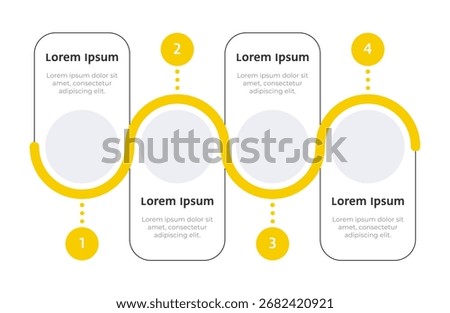 Antimalware work infographic template. Cyber security improvement. Digital safety. Data visualization with 4 steps. Empty process vector design. Editable blank options info graphics