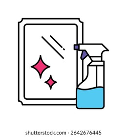 Antimicrobial Spray Vector Filled outline illustration style icon. EPS 10 file 