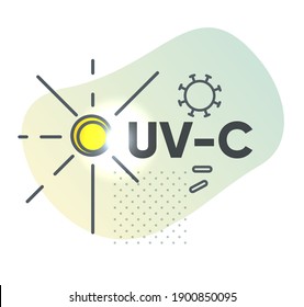 Anti-Microbial UVC Light Sanitation via Sunlight - Illustration  as EPS 10 File