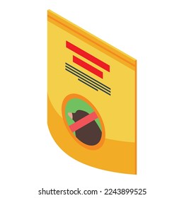 Antimole pack icon isometric vector. Mole animal. Hole ground