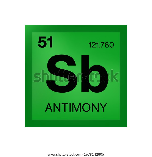 Antimony Element Periodic Table Stock Vector (Royalty Free) 1679142805