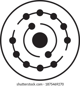 Antioxidant black icon, Part of the medical icon set, black medical icon set
