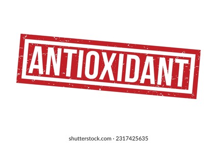 Antioxidant grunge Rubber Stamp vector design.