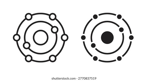 Antioxidant icon design line and solid vector pack on white background