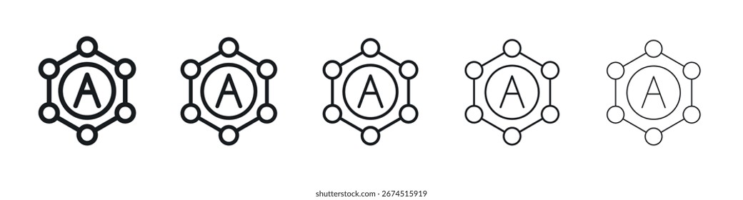 Diseño antioxidante del icono, logotipo, App, UI. Ilustración vectorial, EPS