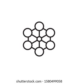 Antioxidant icon design. Molecule vector illustration. 