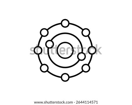 Antioxidant icon isolated on white background.