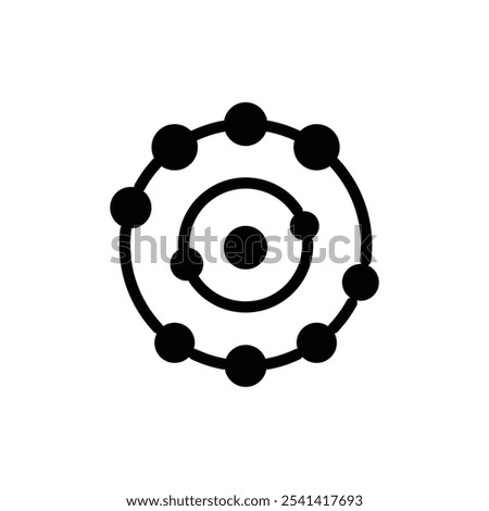 Antioxidant icon logo sign set vector outline