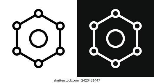 Antioxidant Icon Set. Vector Illustration