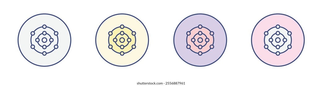 Antioxidant icon Thin line flat illustration