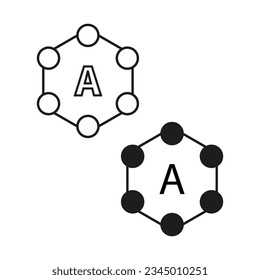 Antioxidant icon. Vector illustration. Eps 10.
