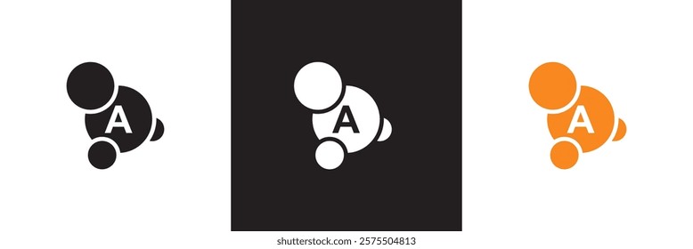 Antioxidant icon vector.  isolated on white and black background. vector illustration. EPS 10