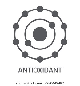 antioxidant icon. vector line illustration