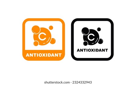 Antioxidant logo badge icon. Suitable for business, health, information and product label