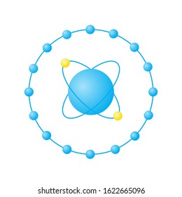 Antioxidant Molecule Vector Icon. Simple Science Illustration