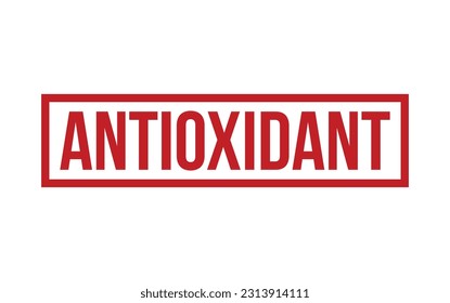 Vector de sello de goma antioxidante