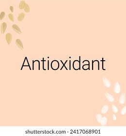 Antioxidant Skin Care banner vector design illustration on solid background