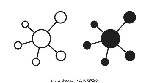 Antioxidant vector line icon illustration