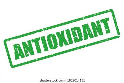 Antioxidant Vector Stamp Isolated On White Background