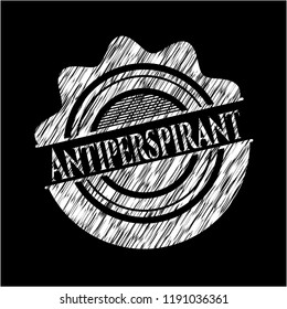 Antiperspirant chalkboard emblem