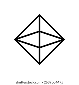 Antiprism. Editable stroke vector icon.