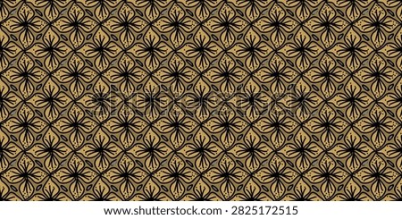 Antique Aboriginal shapes seamless pattern. Elegant kaleidoscope geometry. Creative floral curves and cross line elements. Contemporary artistic backdrop