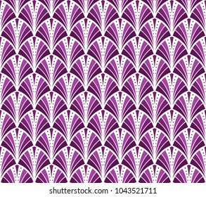 Antique Abstract Art Deco Seamless Pattern. Geometric decorative with circles texture. Retro background.
