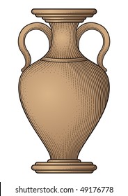 Antique amphora vector