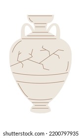 Antique amphora Vintage Architecture. Vector illustration
