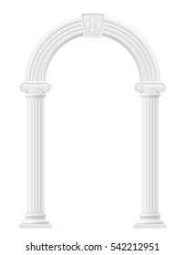 antique arch stock vector illustration isolated on white background