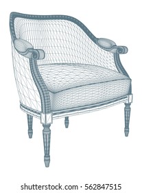 Antique Armchair Vector 22