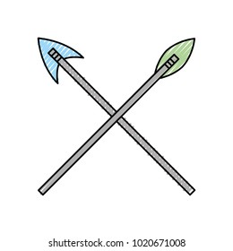 antique arrows isolated icon