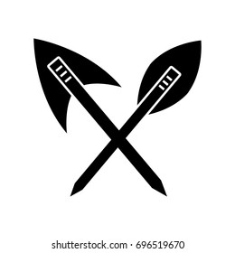 antique arrows isolated icon