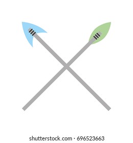 antique arrows isolated icon