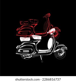 DISEÑO ANTIGUO Y ATRACTIVO DE MOTOCICLETAS GRÁFICAS MUY ADECUADO PARA LOS JÓVENES