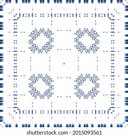 Baldosas de azulejos antiguos. Diseño gráfico. Plantilla de patrón sin problemas del vector. España azul y decoración portuguesa para bolsas, estuches para smartphones, camisetas, ropa de cama o scrapbooking.