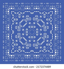 Antique azulejo tiles patchwork. Kitchen design. Vector seamless pattern concept. Blue spain and portuguese decor for bags, smartphone cases, T-shirts, linens or scrapbooking.