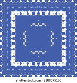 Baldosas de azulejos antiguos. Diseño de cocina. Concepto de patrón sin fisuras de vectores. España azul y decoración portuguesa para bolsas, estuches para smartphones, camisetas, ropa de cama o scrapbooking.