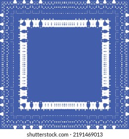 Baldosas de azulejos antiguos. Diseño de cocina. Concepto de patrón sin fisuras de vectores. España azul y decoración portuguesa para bolsas, estuches para smartphones, camisetas, ropa de cama o scrapbooking.