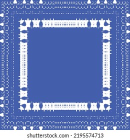 Baldosas de azulejos antiguos. Diseño de cocina. Concepto de patrón sin fisuras de vectores. España azul y decoración portuguesa para bolsas, estuches para smartphones, camisetas, ropa de cama o scrapbooking.