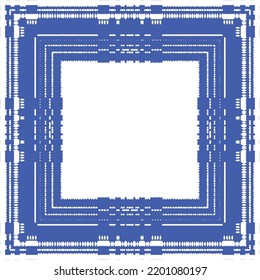 Antique azulejo tiles patchwork. Kitchen design. Vector seamless pattern concept. Blue spain and portuguese decor for bags, smartphone cases, T-shirts, linens or scrapbooking.