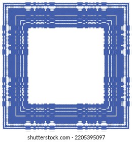 Antique azulejo tiles patchwork. Kitchen design. Vector seamless pattern concept. Blue spain and portuguese decor for bags, smartphone cases, T-shirts, linens or scrapbooking.