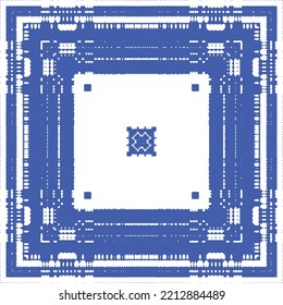 Baldosas de azulejos antiguos. Diseño de cocina. Concepto de patrón sin fisuras de vectores. España azul y decoración portuguesa para bolsas, estuches para smartphones, camisetas, ropa de cama o scrapbooking.