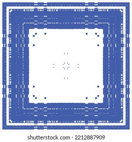 Baldosas de azulejos antiguos. Diseño de cocina. Concepto de patrón sin fisuras de vectores. España azul y decoración portuguesa para bolsas, estuches para smartphones, camisetas, ropa de cama o scrapbooking.